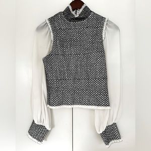 Alice & Olivia Stitched Top